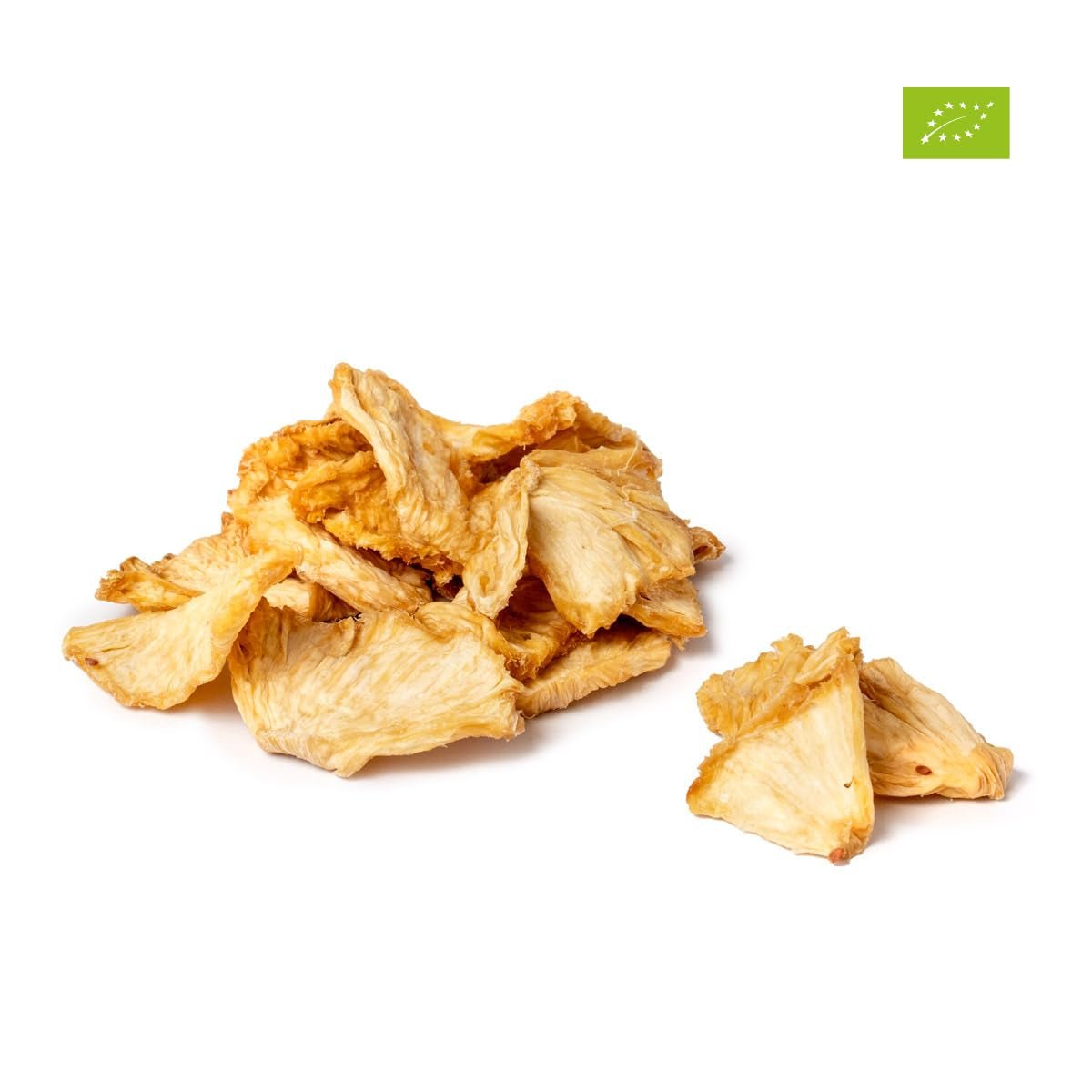 PAKKA ekologisk och rättvisemärkt ananasbitar 1 kg, ekologisk och rättvisemärkt torkad ananas, osötad, osavlad, producerad och fylld direkt av producenten i Colombia, vegan 1000g Dehydrerade produkter Naty Shop
