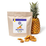 PAKKA ekologisk och rättvisemärkt ananasbitar 1 kg, ekologisk och rättvisemärkt torkad ananas, osötad, osavlad, producerad och fylld direkt av producenten i Colombia, vegan 1000g Dehydrerade produkter Naty Shop Variant 1: 450 G (1 förpackning)