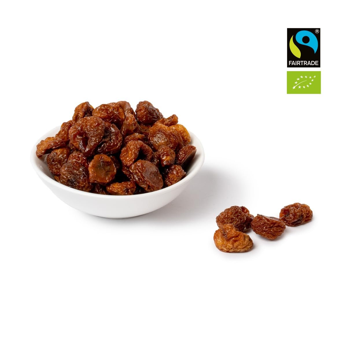 PAKKA - Organic Fairtrade soltorkade gyllene körsbär 500 g, vildplockade gula körsbär, osötade, osötade, direkt från småbönder i Samarkand, Uzbekistan, vegan, 500 g (1 förpackning) Naty Shop torkade produkter