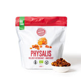 PAKKA Organic Fair Trade Physalis 1 kg, ekologisk och rättvisemärkt havtorn torkad, osötad, osötad, osulfuriserad, producerad och buteljerad direkt av producenten i Colombia, vegansk 1000g (1 förpackning) Naty Shop Dehydrerade produkter Variant 2: 1 kg (1 förpackning)