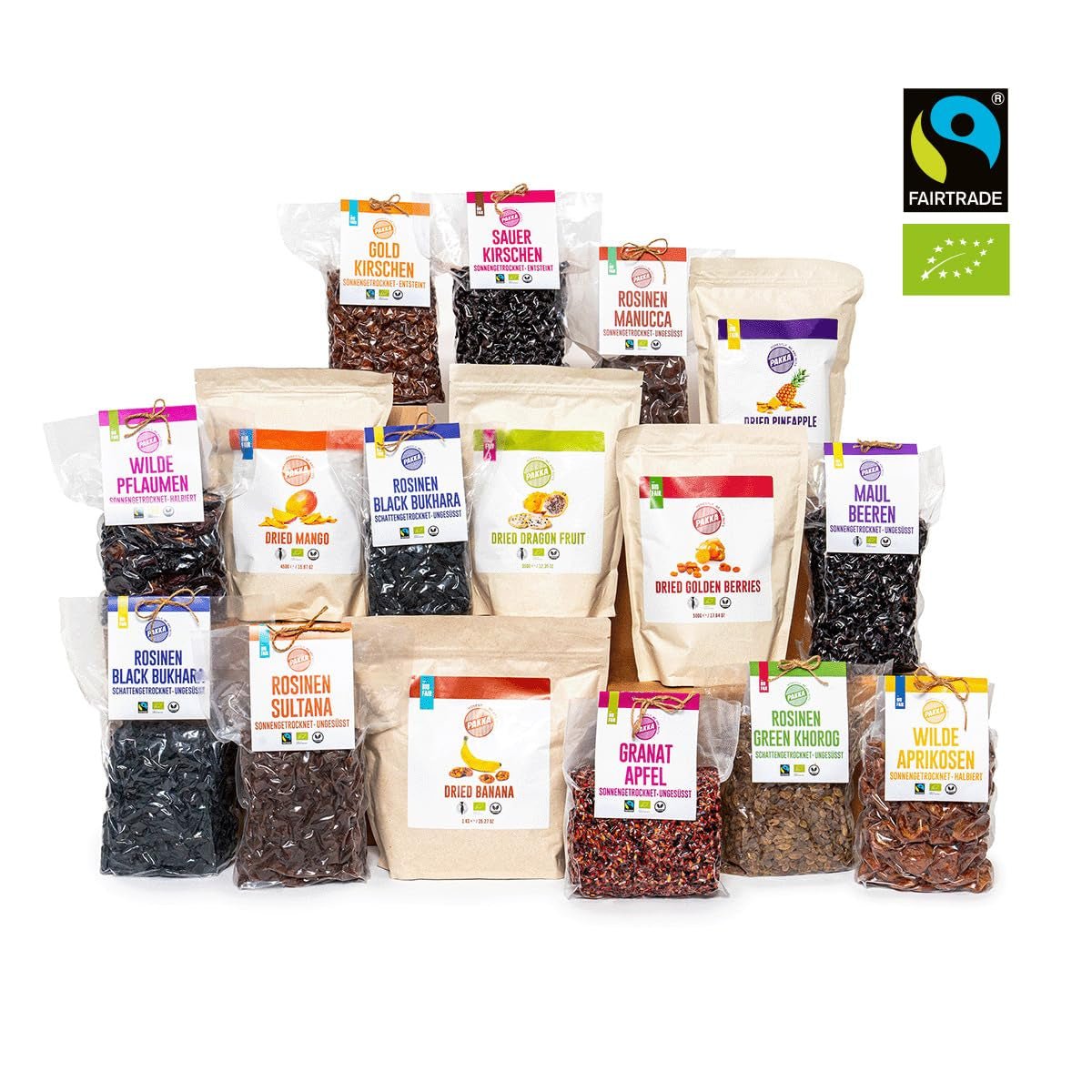 PAKKA - Organic Fairtrade Green Khorog Raisins 750g, Ekologiska och Fairtrade, Fröfria, Skuggtorkade, Oljefria, Så Klibbiga, Direkt från småbönder i Samarkand Uzbekistan, Vegan, 750g Naty Shop Dehydrerade produkter