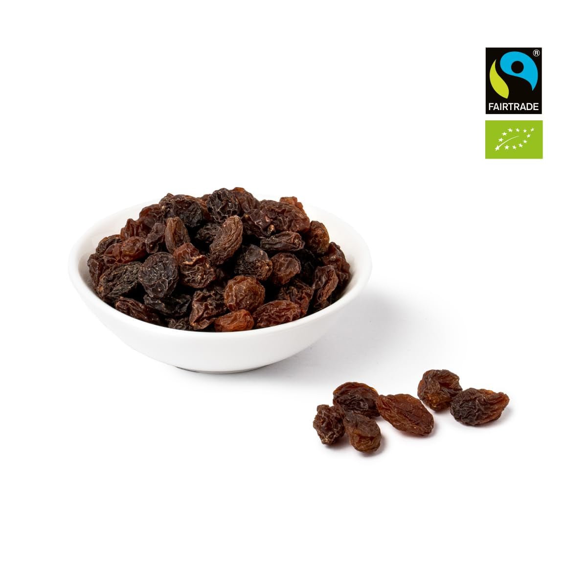 PAKKA - Ekologiska Fairtrade Sultanas 1kg, fröfria, hudlösa och soltorkade Sultanas Sultanas från Samarkand Uzbekistan 1000g Dehydrerade produkter Naty Shop