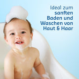 PENATEN Ultra Sensitive Bath & Shampoo (400 ml), särskilt skonsamt babybad och schampo för den mycket känsliga huden hos spädbarn som är utsatta för neurodermatit, doft- och färgfri duschgel och hårschampo Barn - Bath and Skincare Naty Shop
