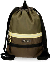 Pepe Jeans Caden Gym Bag Grön 35x46 cm Polyester Ryggsäckar och premium väskor Naty Shop Standardtitel