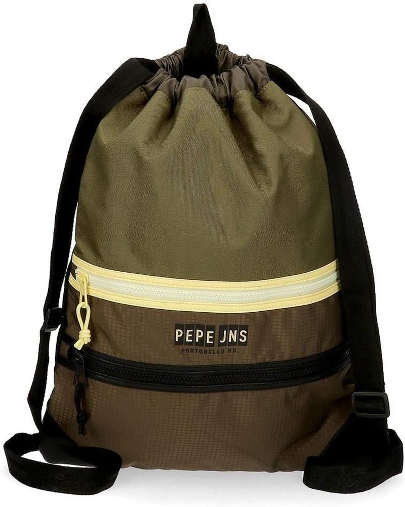 Pepe Jeans Caden Gym Bag Grön 35x46 cm Polyester Ryggsäckar och premium väskor Naty Shop Standardtitel