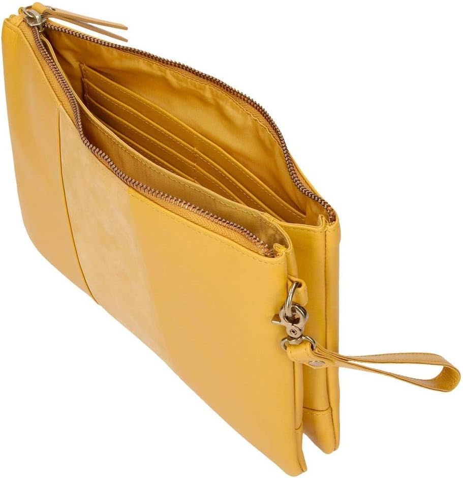 Pepe Jeans Dubbelplånbok Gul väska 27x17x2 cm läderplånbok Dam Naty Shop