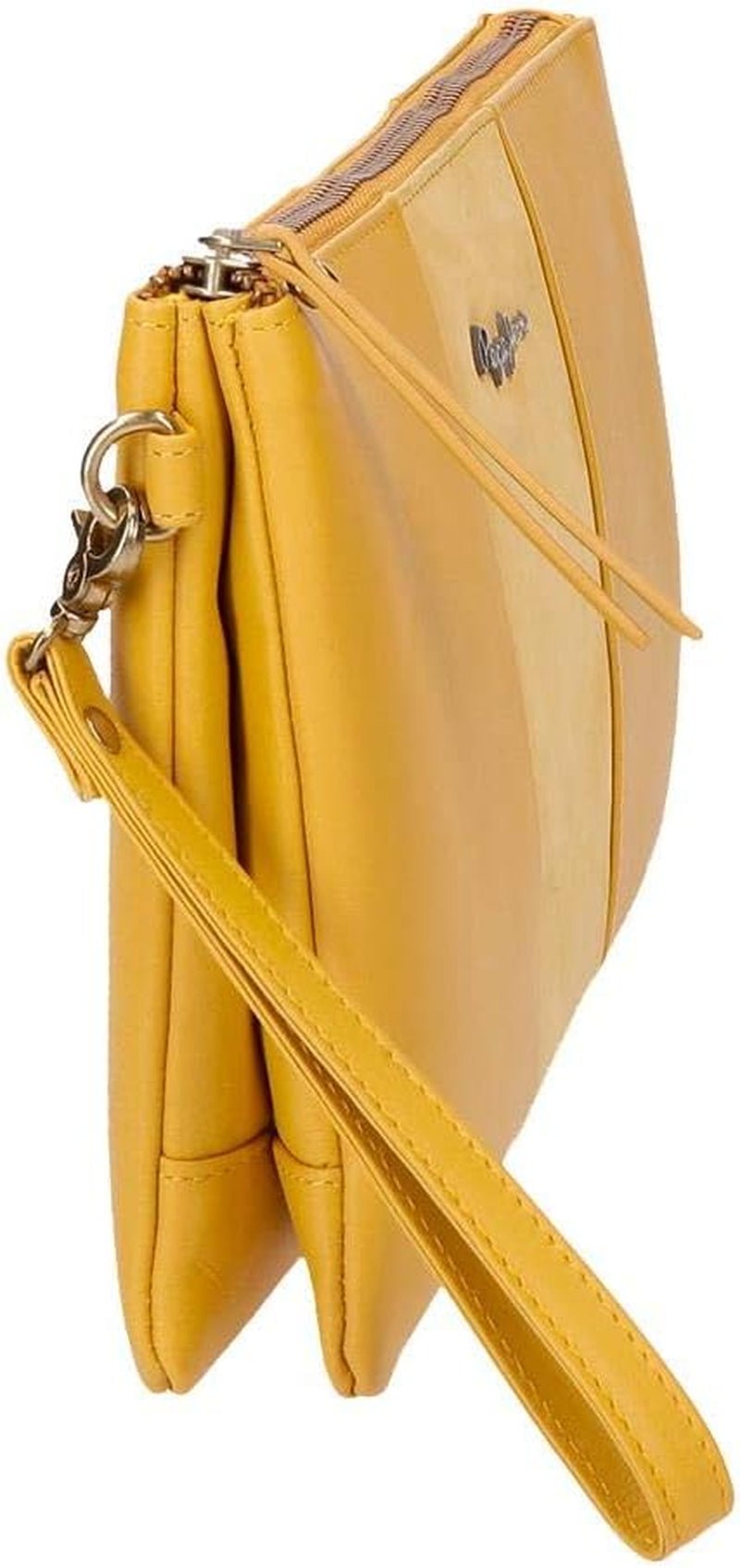 Pepe Jeans Dubbelplånbok Gul väska 27x17x2 cm läderplånbok Dam Naty Shop