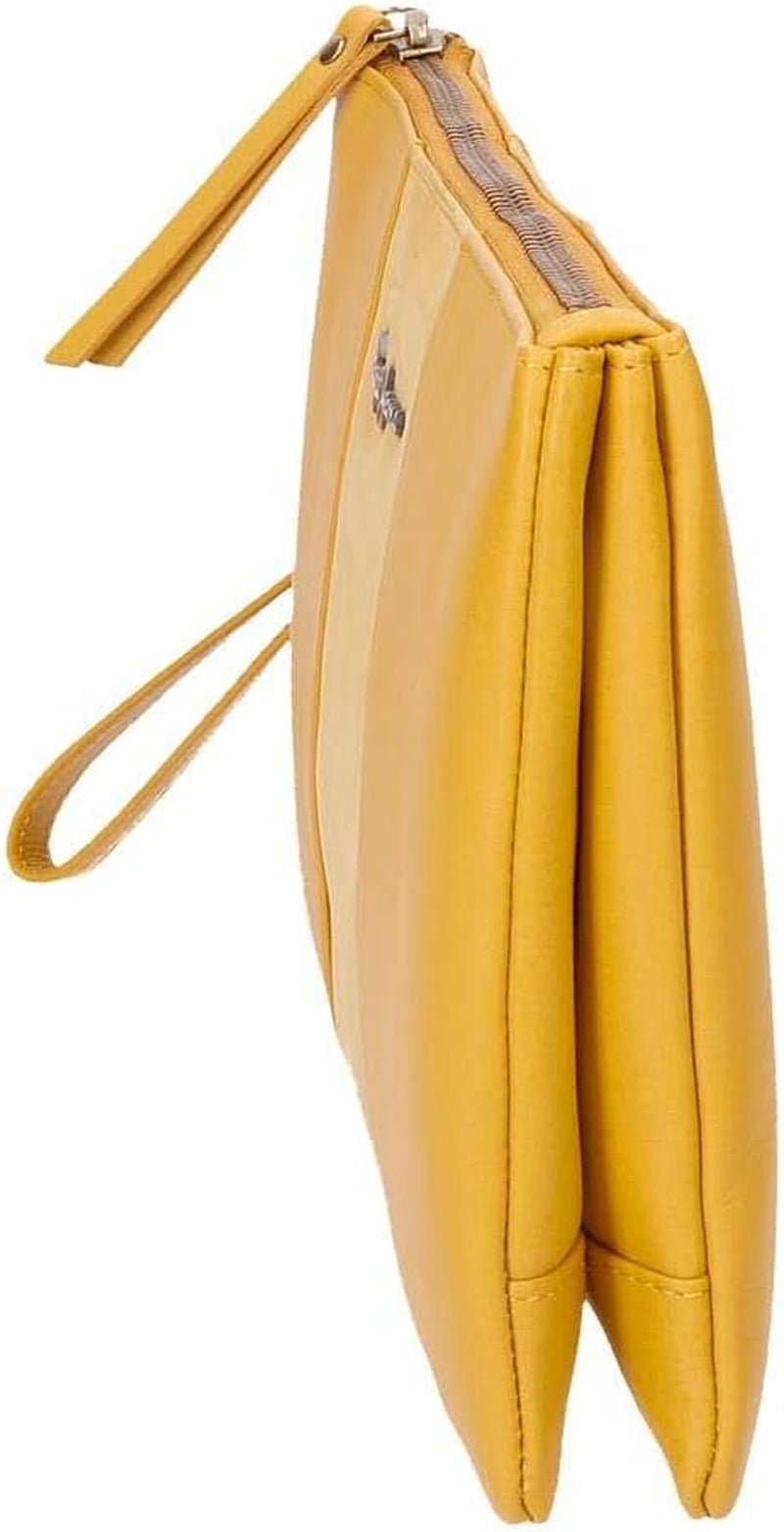 Pepe Jeans Dubbelplånbok Gul väska 27x17x2 cm läderplånbok Dam Naty Shop