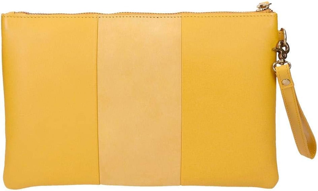Pepe Jeans Dubbelplånbok Gul väska 27x17x2 cm läderplånbok Dam Naty Shop