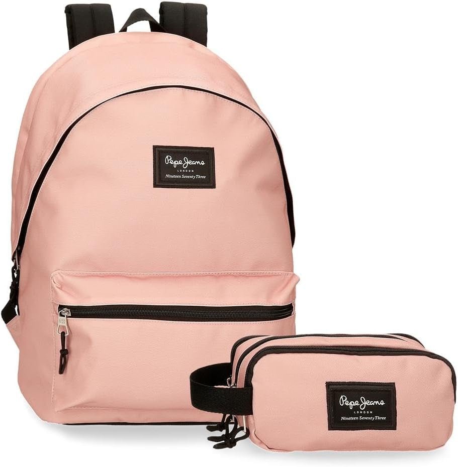Pepe Jeans Girls Aris Färgad Bagage Messenger Bag Ryggsäckar och premium väskor Naty Shop Rosa Einheitsgröße