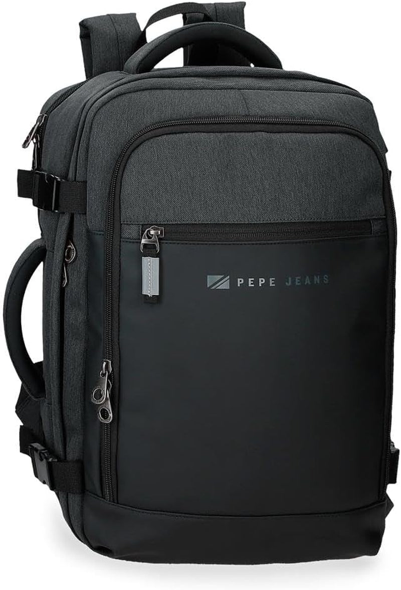Pepe Jeans Jarvis liten axelväska grön 15x19,5x6 cm polyester med konstläderdetaljer Bagage och reseutrustning Naty Shop Black Cabin ryggsäck