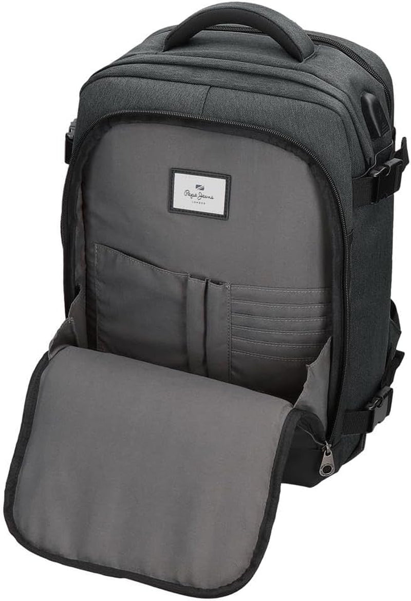 Pepe Jeans Jarvis liten axelväska grön 15x19,5x6 cm polyester med konstläderdetaljer Bagage och reseutrustning Naty Shop