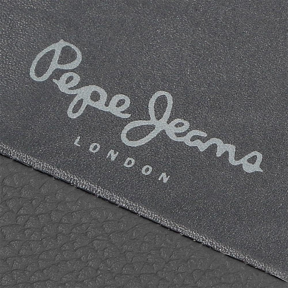 Pepe Jeans Joumma Väskor Dubbelväska, Svart, 11 x 7 x 1,5 cm, Läder, Svart, One size, Plånbok Herrplånbok Naty Shop