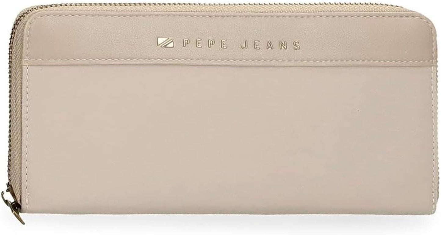 Pepe jeans Joumma Väskor Morgan Casual Ryggsäck Resväskor Beige Svart konstläder För Kvinnor Beige One Size Handväska Plånbok Kvinnor Naty Shop Standardtitel