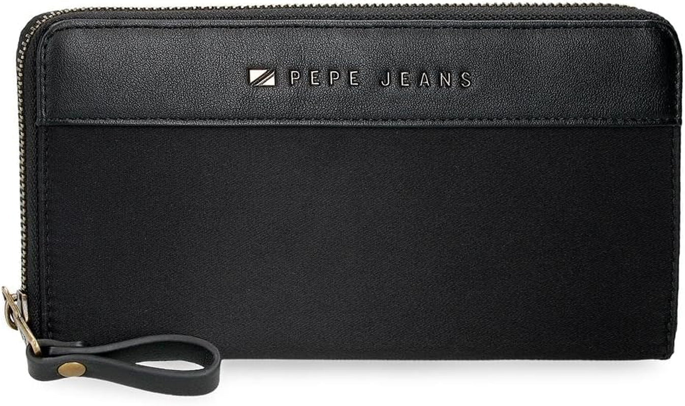 Pepe jeans Joumma Väskor Morgan Casual Ryggsäck Reseväskor Beige Svart konstläder För Kvinnor Svart En storlek Plånbok Kvinnor Naty Shop Standardtitel