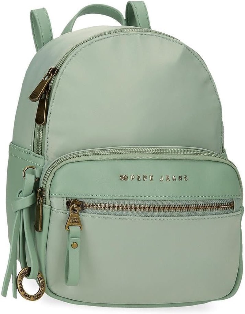 Pepe Jeans Morgan Casual Ryggsäckar Resväskor Beige Svart konstläder För Dam By Joumma Väskor Bagage & Resor Naty Shop Grön Ryggsäck 25