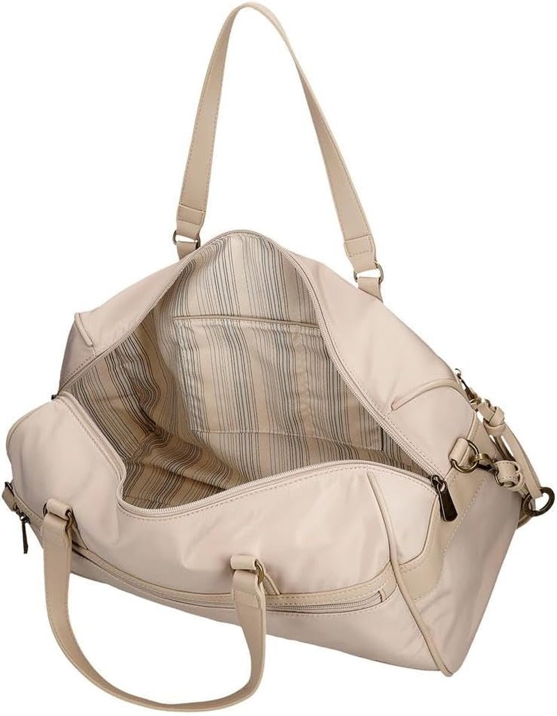 Pepe Jeans Morgan Casual Ryggsäckar Resväskor Beige Svart konstläder för kvinnor By Joumma Väskor Bagage & Resor Naty Shop