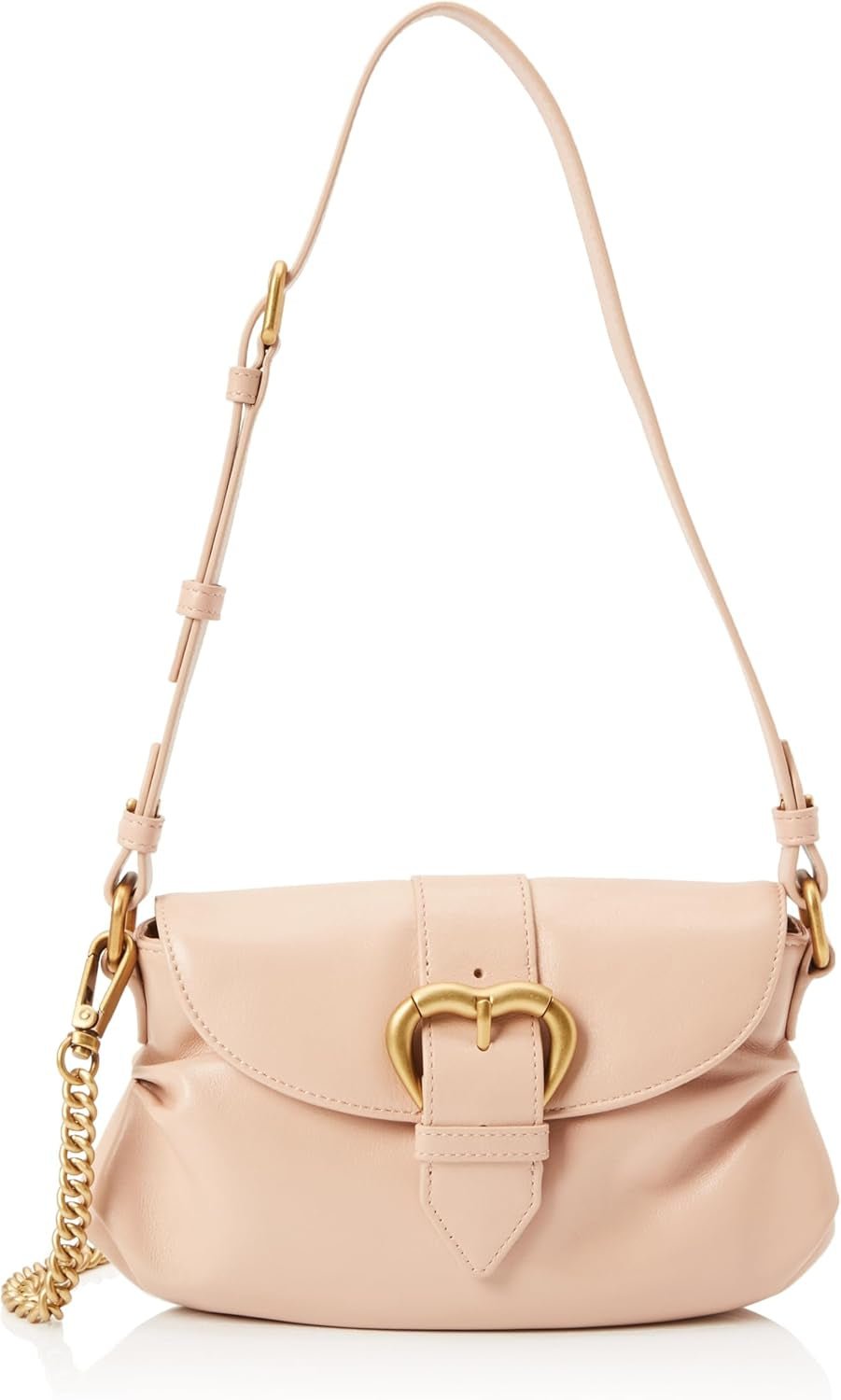 Pinko Jolene Shoulder Mini Crystal Calf Bag, O81m_Chocolate Gold Damväskor Naty Shop Standardtitel