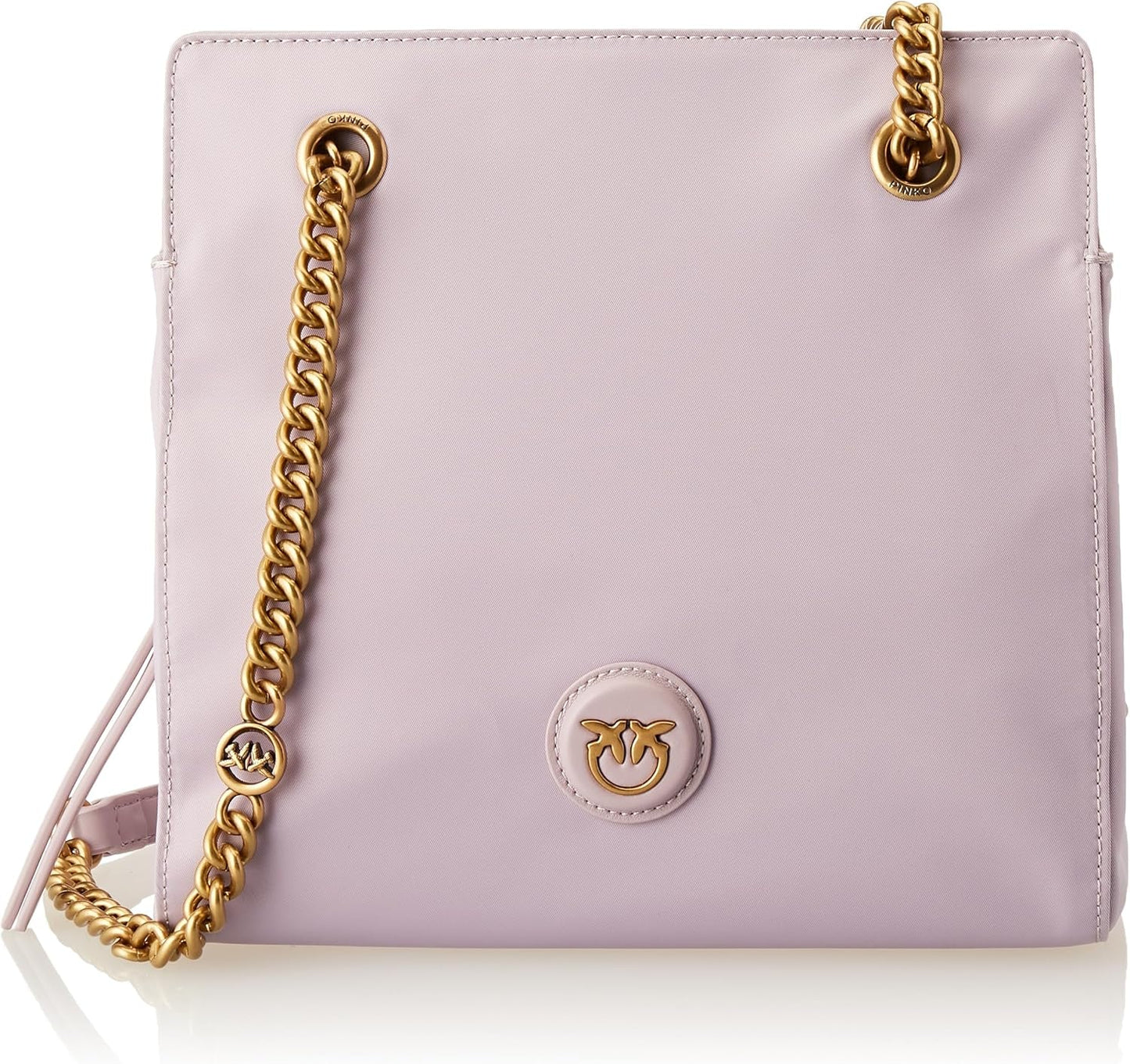 Pinko Dam Återvunnen Gate Shopper ÅTERVINNING Nylon + Damväskor Naty Shop Y48Q_Tulipano Viola-Antque Gold