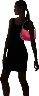 Pinko Half Moon mini väska i lädergradientfärg, ya4l_Mult.fuchsia, orange-svart Damväskor Naty Shop