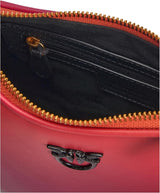 Pinko Half Moon mini väska i lädergradientfärg, ya4l_Mult.fuchsia, orange-svart Damväskor Naty Shop