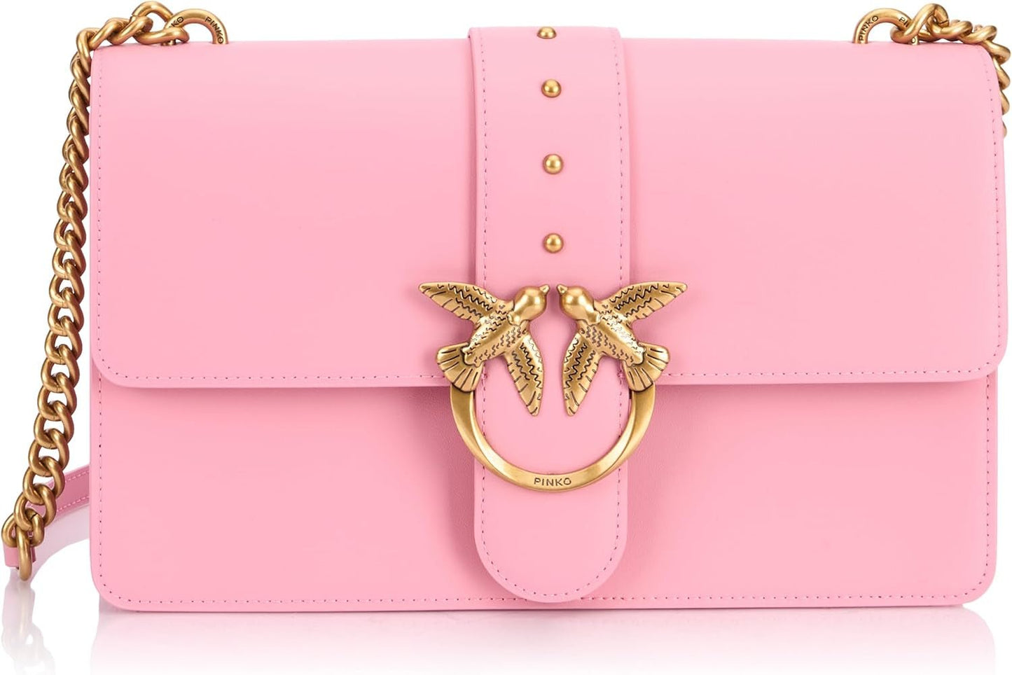 Pinko Ladies Love One Classic Cl Calf Silk Bag Dam Väskor Naty Shop Rosa