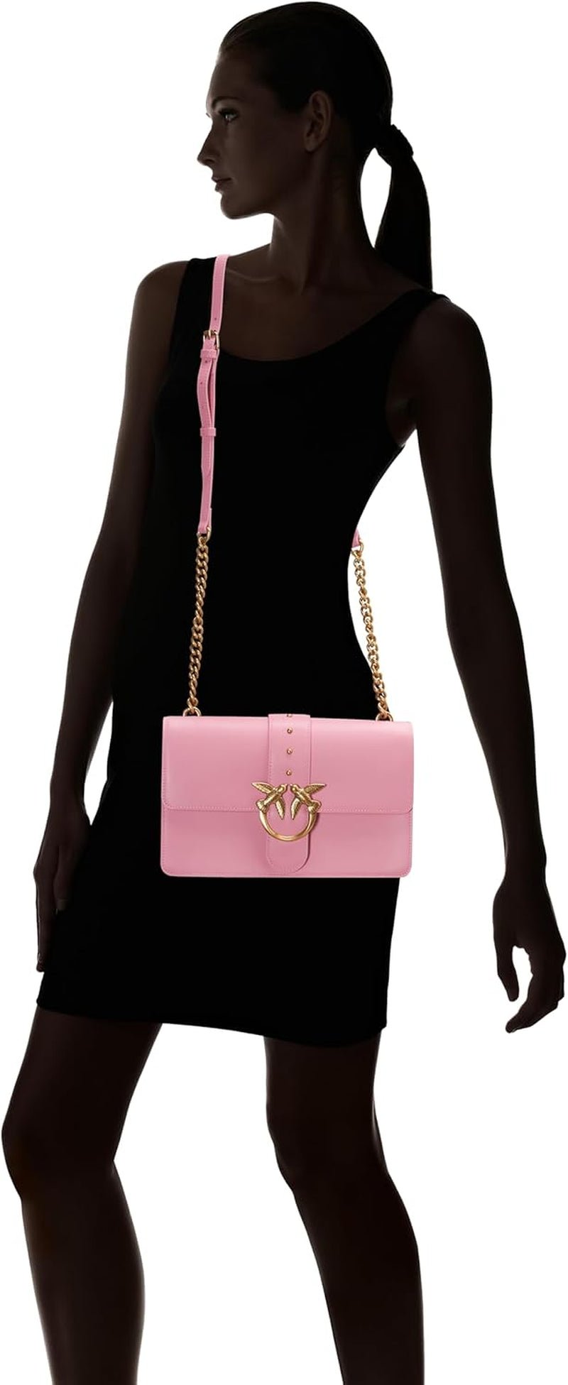 Pinko Ladies Love One Classic Cl Calf Silk Bag Damväskor Naty Shop