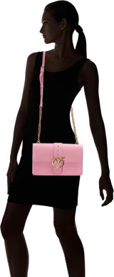 Pinko Ladies Love One Classic Cl Calf Silk Bag Damväskor Naty Shop