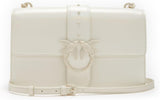 Pinko Ladies Love One Classic Cl Naplack Color Block Väska Dam Väskor Naty Shop Z14B_White + vitt färgblock