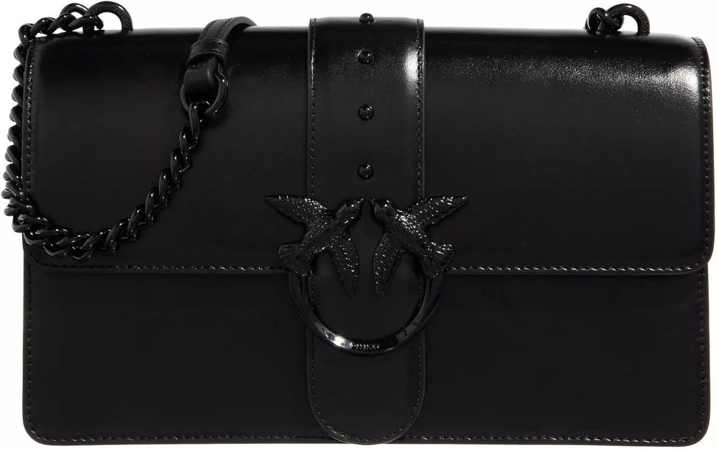 Pinko Ladies Love One Classic Cl Naplack Färg Blockväska Damväskor Naty Shop Z99B_B Svart Sedan Blockfärg