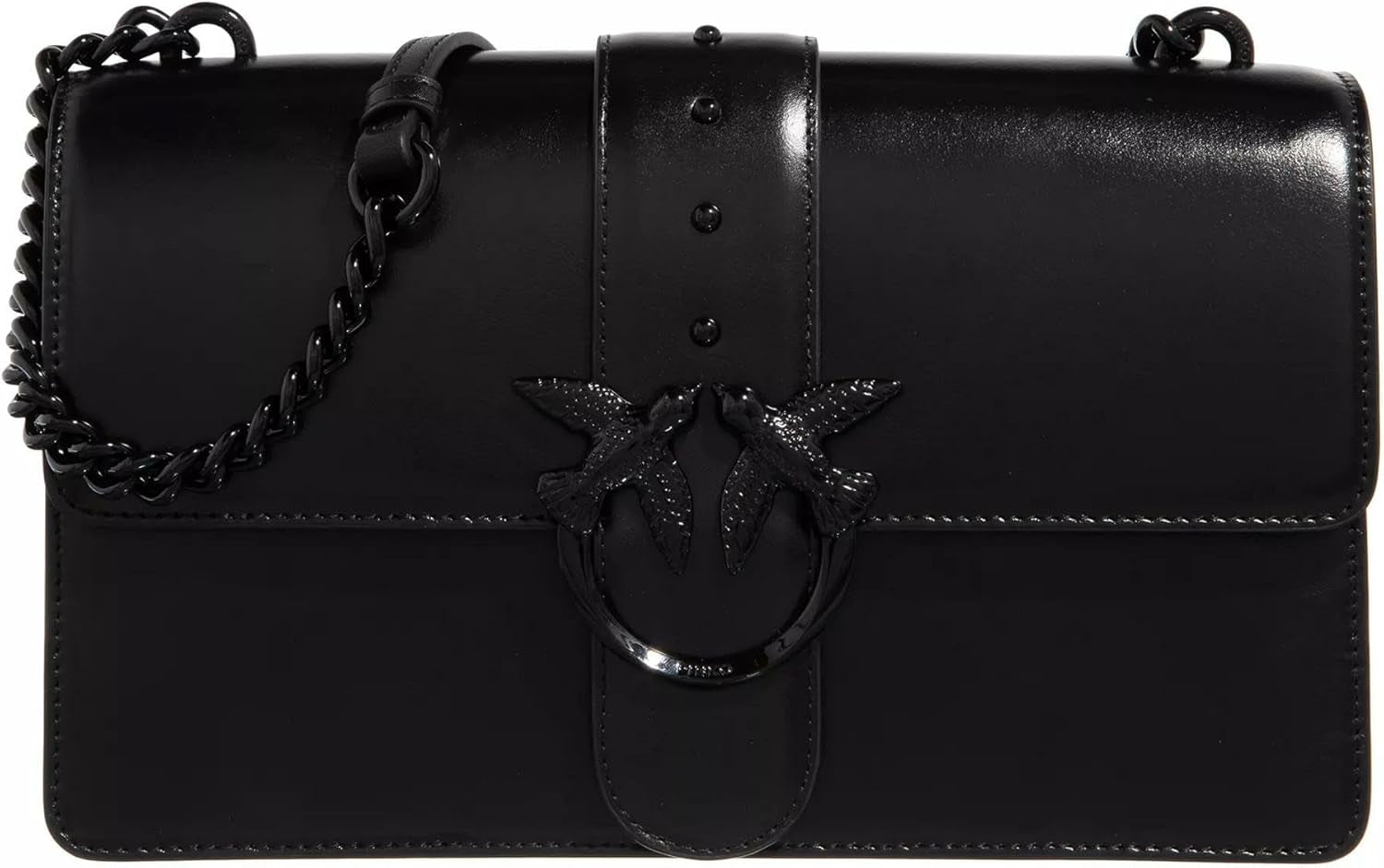 Pinko Ladies Love One Classic Cl Naplack Färg Blockväska Damväskor Naty Shop Z99B_B Svart Sedan Blockfärg
