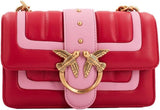 Pinko Ladies Love One Mini Cl Enkelsida Får Nappa Line Quiltväska Damväskor Naty Shop Rn4Q_röd/rosa- antikguld