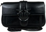 Pinko Ladies Love One Pocket C Naplack Färg Blockväska Damväskor Naty Shop Z99B_B Svart Sedan Block Färg
