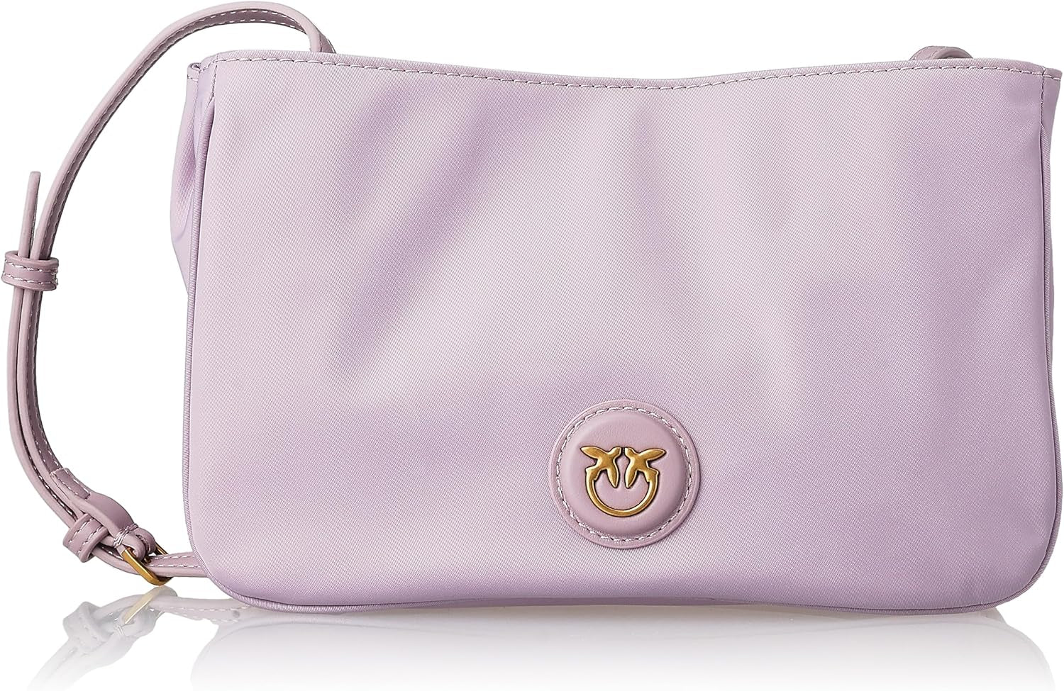Pinko Dam Återvunnen Gate Platt HORISONTAL REPETERAD Damväskor Naty Shop Y48Q_Tulipano Viola-Antque Gold