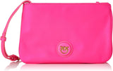 Pinko Dam Återvunnen Gate Platt HORISONTALT REPETERAD Damväskor Naty Shop N17Q_Pink Pinko-Antik Guld