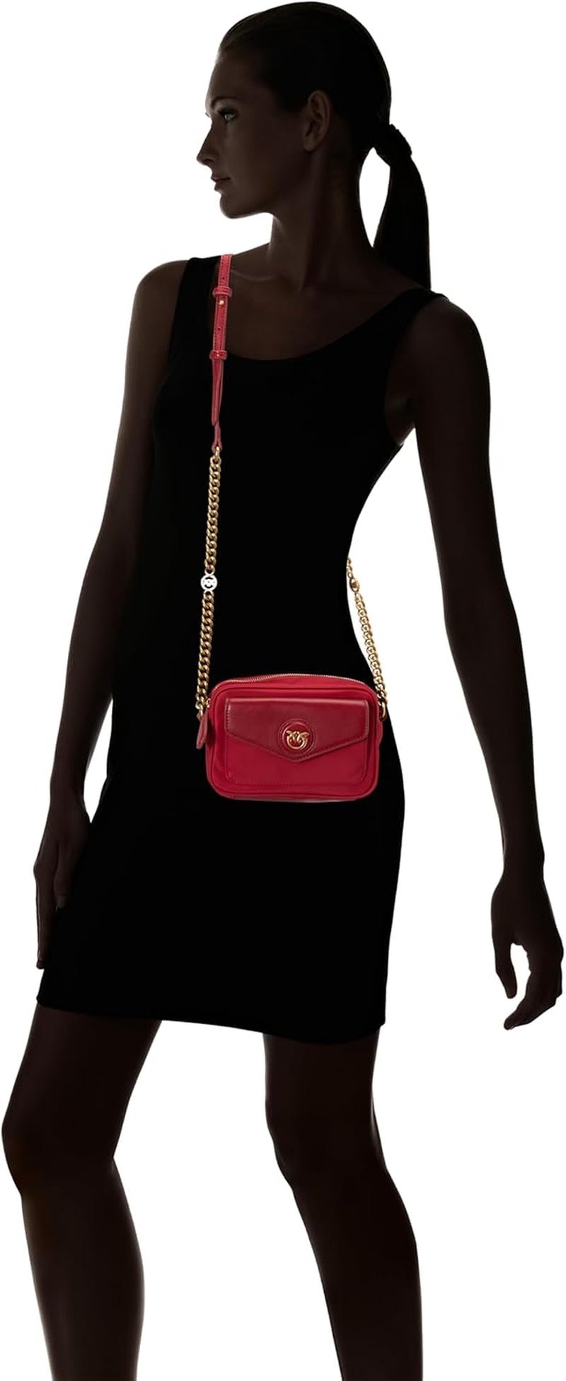 Pinko Nyllo Gate Camera CASE Återvunnen NYLO Damväskor Naty Shop