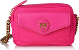 Pinko Nyllo Gate Camera CASE Återvunnen NYLO Damväskor Naty Shop N17Q_Pink Pink Pinko-Antik Guld