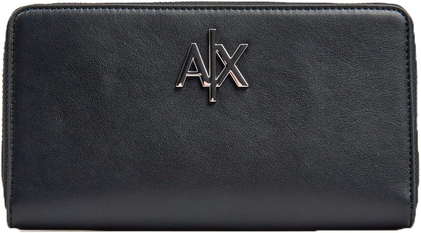 Armani Exchange, dam Melrose präglad logotyp Bi-Fold Plånbok Naty Shop Herrplånbok
