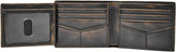 Fossil Wade Läder Bifold-plånbok för män 11,43 cm L x 1,905 cm B x 8,89 cm H Herrplånbok Naty Shop