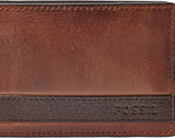 Fossil Quinn Läder Bifold-plånbok för män 10 cm L x 1,5 cm B x 7 cm H Herrplånbok Naty Shop