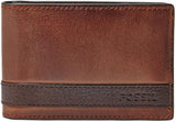 Fossil Quinn Läder Bifold-plånbok för män 10 cm L x 1,5 cm B x 7 cm H Herrplånbok Naty Shop