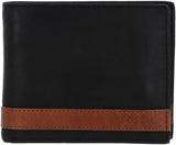 Fossil Quinn Läder Bifold-plånbok för män 11,43 cm L x 2,54 cm B x 9,525 cm H Herrplånbok Naty Shop Svart
