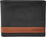 Fossil Herrplånbok Quinn Läder Bifold 11,5 cm L x 2 cm B x 9 cm H Naty Shop Herrplånbok Svart 11,43 cm L x 1,91 cm B x 8,89 cm H