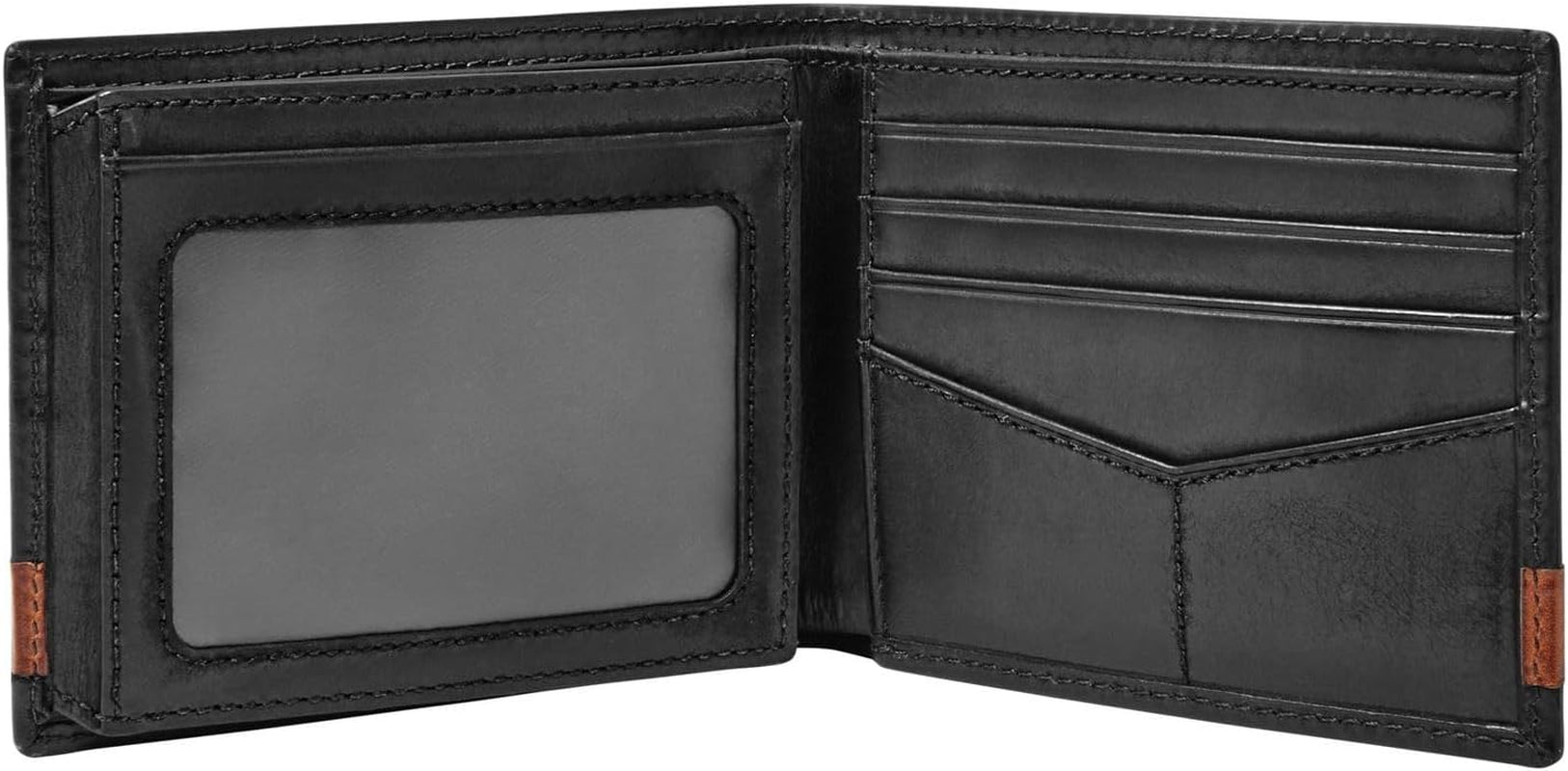 Fossil Quinn Läder Bifold-plånbok för män 11,5 cm L x 2 cm B x 9 cm H Herrplånbok Naty Shop