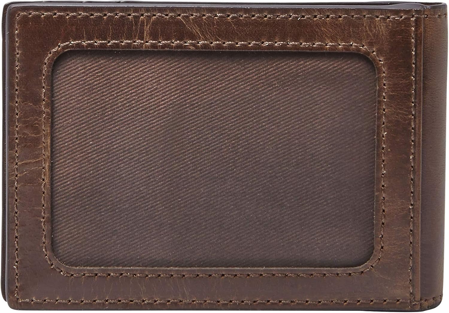 Fossil Andrew Läder Bifold-plånbok för män 11,5 cm L x 1,9 cm B x 7,7 cm H Herrplånbok Naty Shop