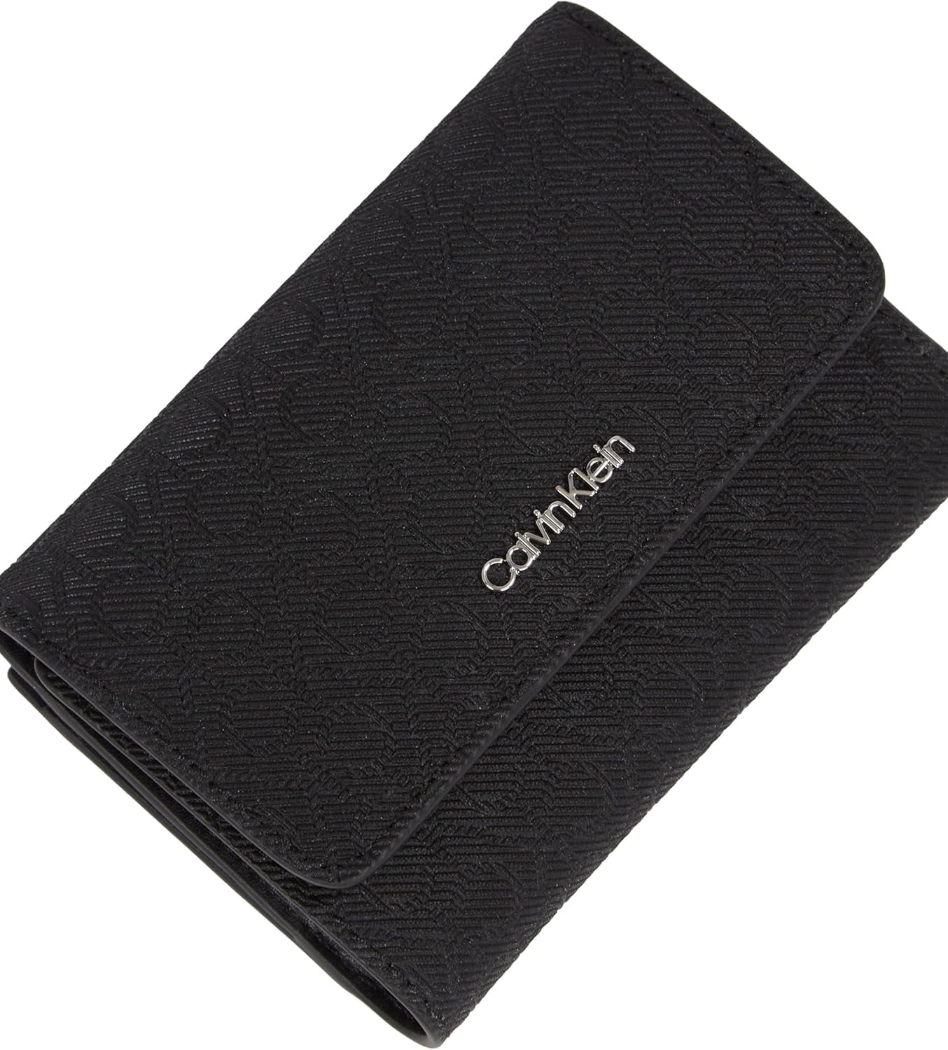 Damplånbok Calvin Klein Must Small Trifold Mono Klein, svart (Black Mono), en storlek Damplånbok Naty Shop