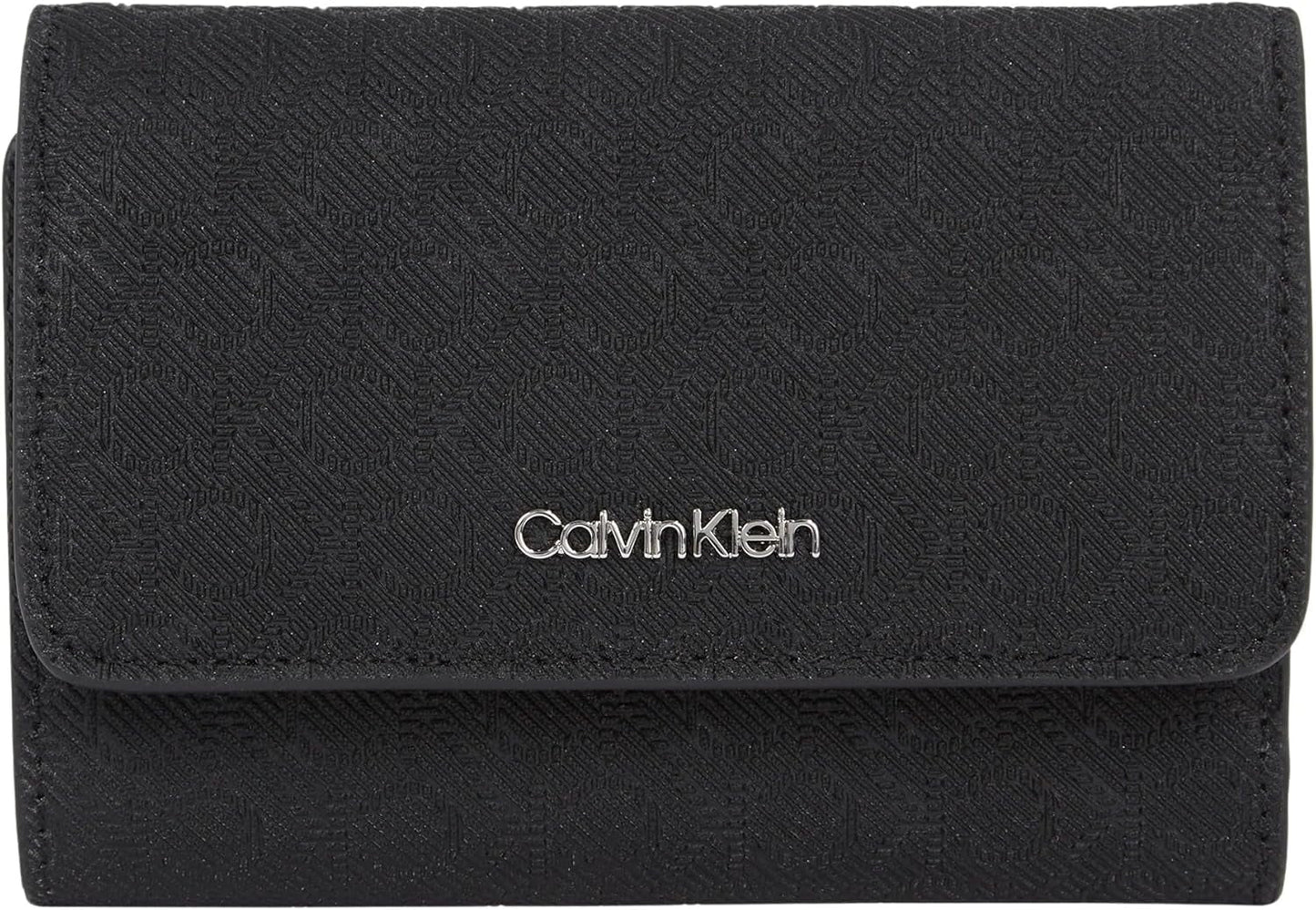 Damplånbok Calvin Klein Must Small Trifold Mono Klein, Svart (Svart Mono), One Size Damplånbok Naty Shop Standardtitel