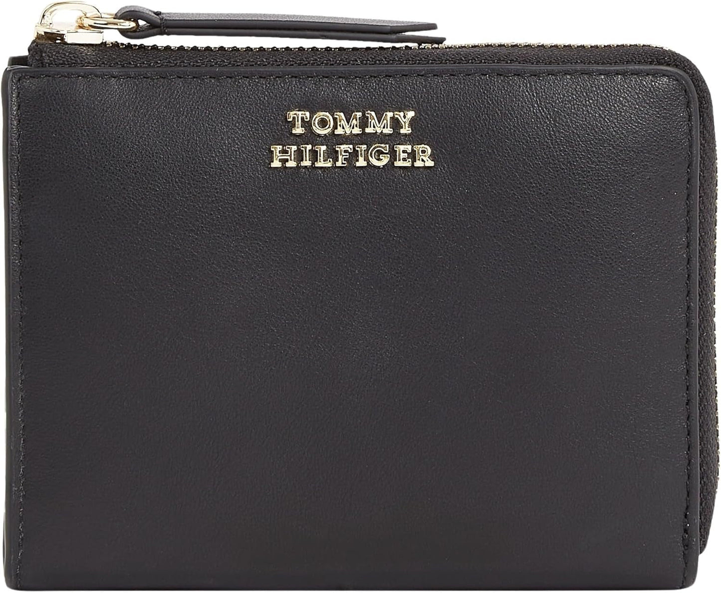 Damplånbok Tommy Hilfiger HILFIGER LEATHER MED ZA, svart (svart), OS Damplånbok Naty Shop Standardtitel