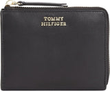 Damplånbok Tommy Hilfiger HILFIGER LEATHER MED ZA, svart (svart), OS Damplånbok Naty Shop Standardtitel