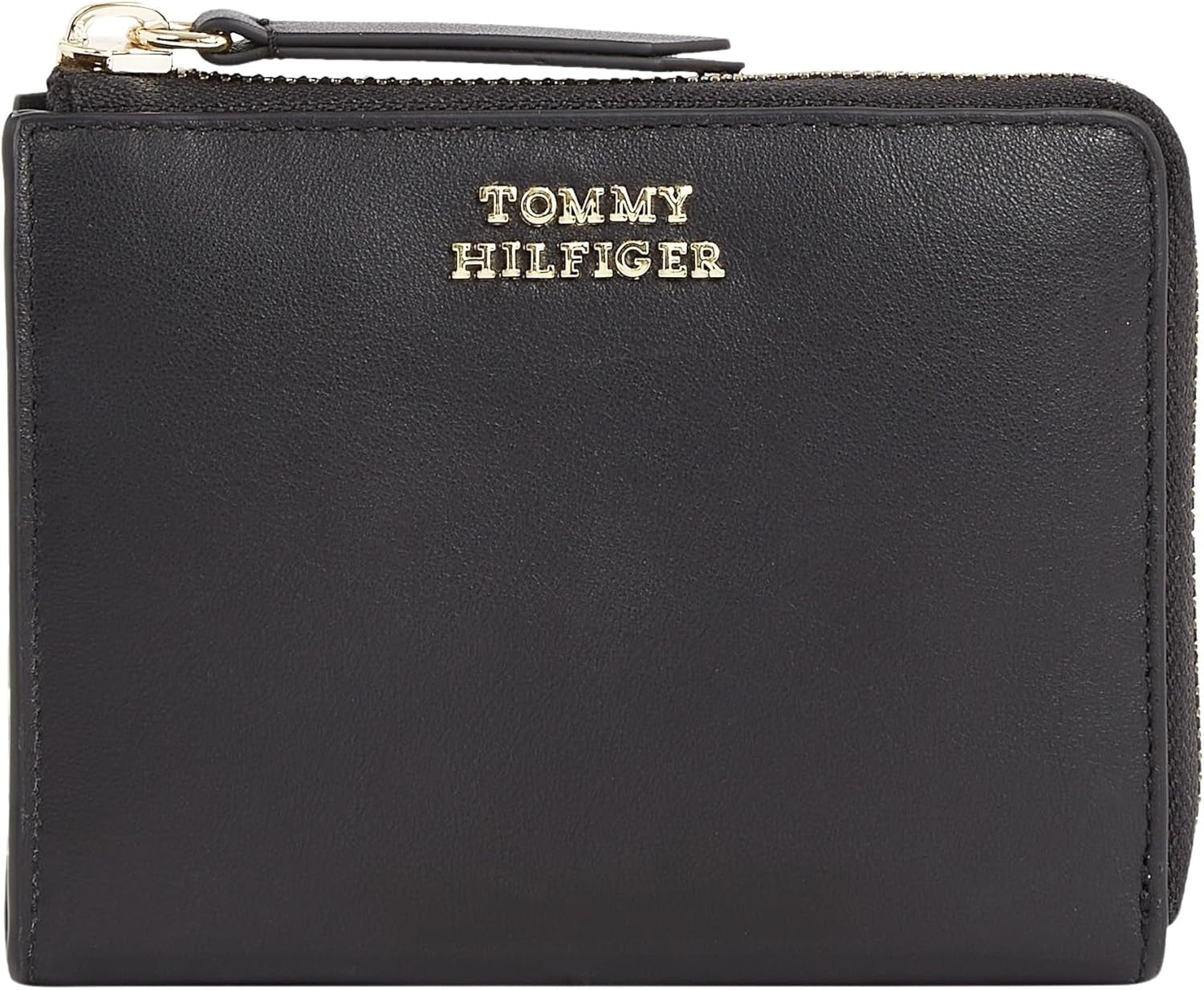 Damplånbok Tommy Hilfiger HILFIGER LEATHER MED ZA, svart (svart), OS Damplånbok Naty Shop Standardtitel